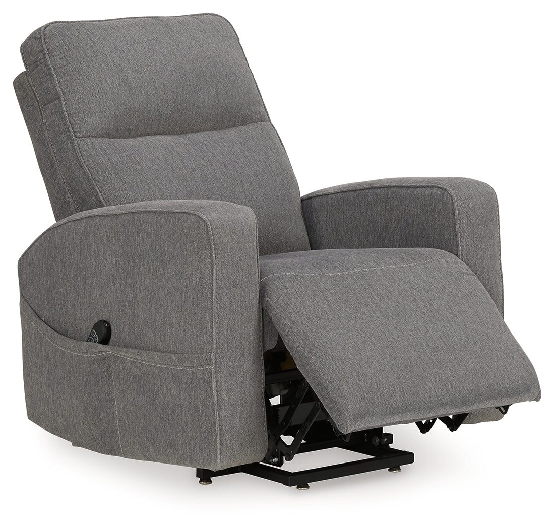 Starganza Gray Power Lift Recliner - 9370412