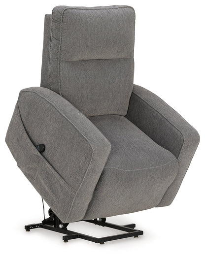 Starganza Gray Power Lift Recliner - 9370412