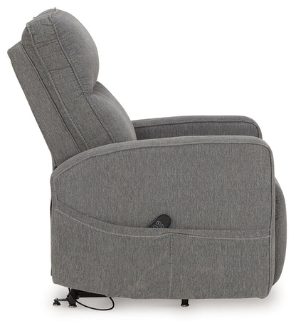 Starganza Gray Power Lift Recliner - 9370412