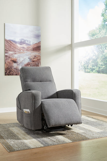 Starganza Gray Power Lift Recliner - 9370412