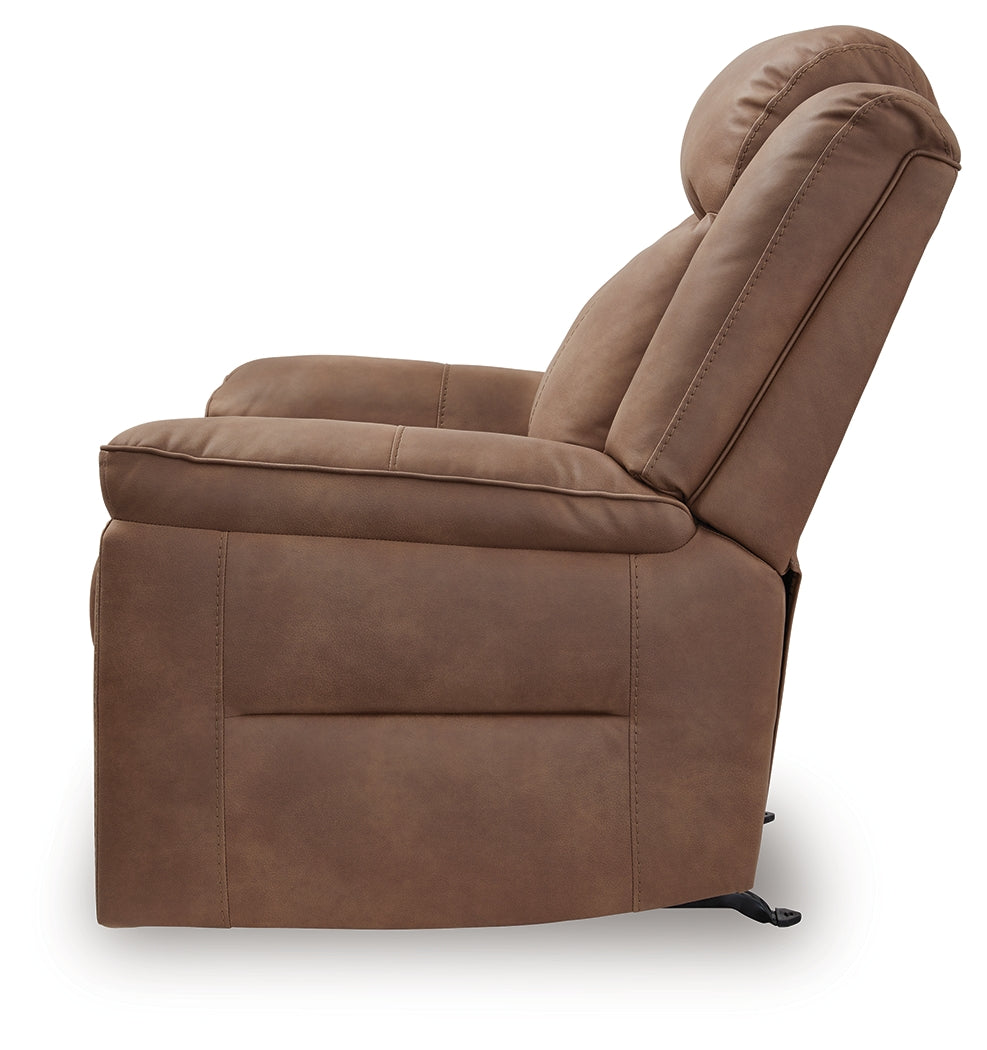 Status Check Caramel Recliner - PC6530825