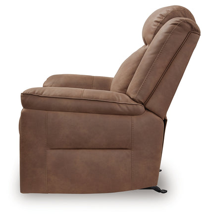 Status Check Caramel Recliner - PC6530825