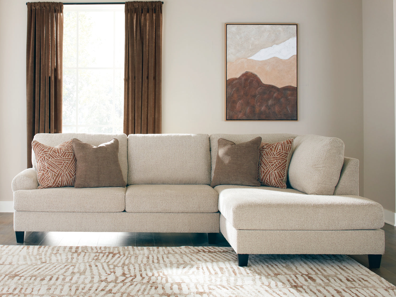 Steelwater Retreat Latte 2-Piece Sectional with Chaise - 66704S1