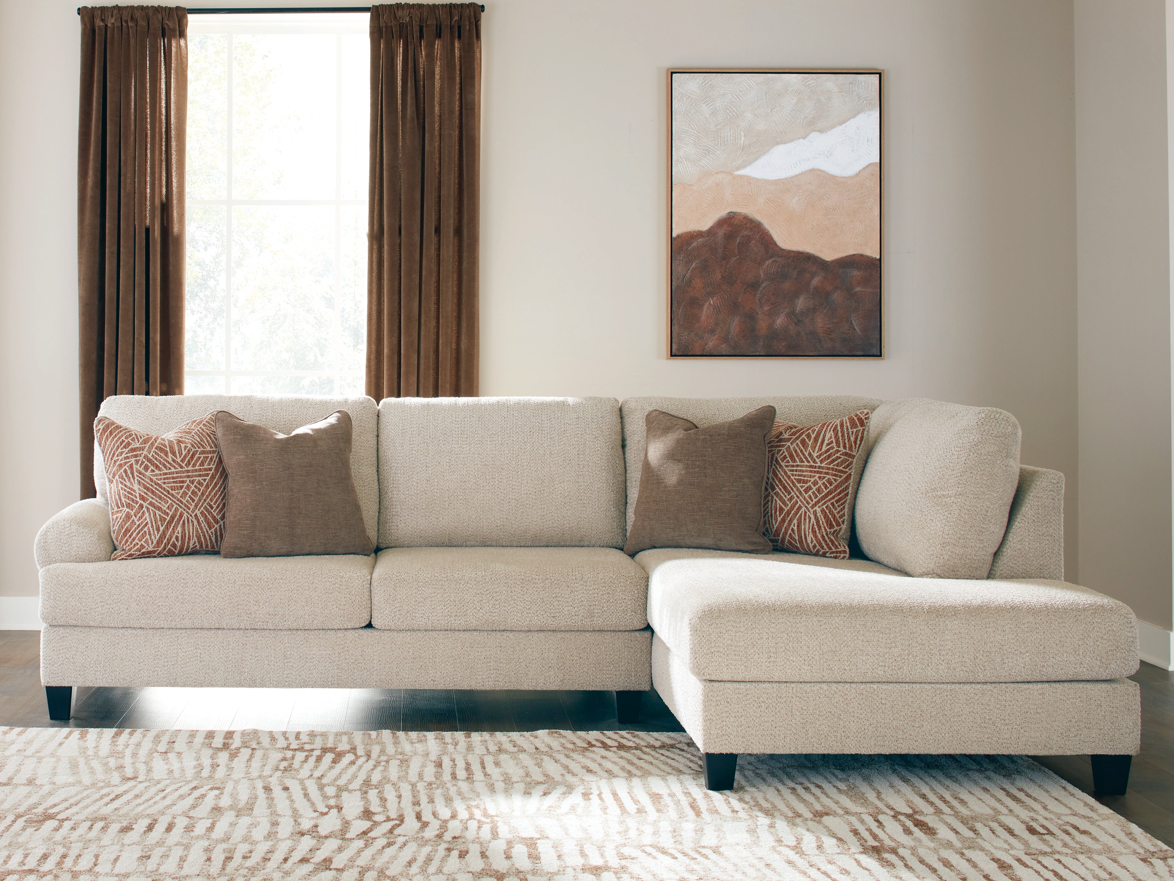 Steelwater Retreat Latte 2-Piece Sectional with Chaise - 66704S1