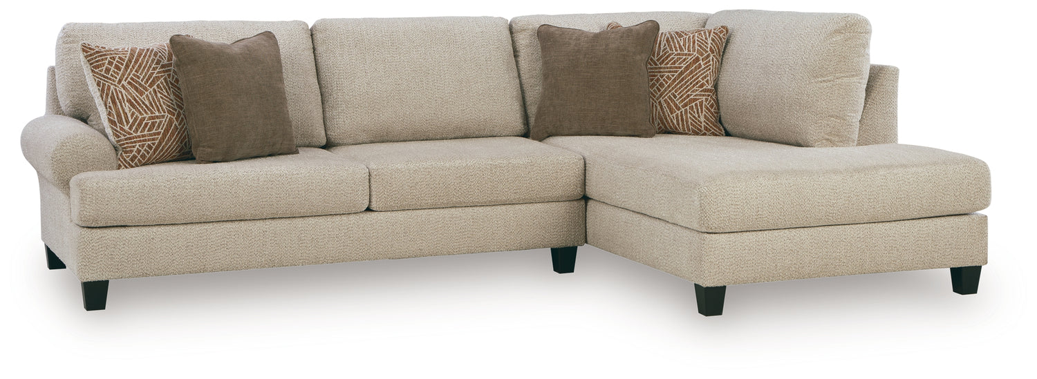 Steelwater Retreat Latte 2-Piece Sectional with Chaise - 66704S1