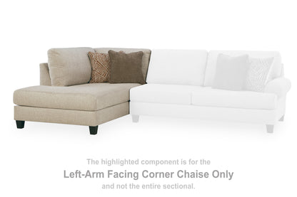 Steelwater Retreat Latte Left-Arm Facing Corner Chaise - 6670416