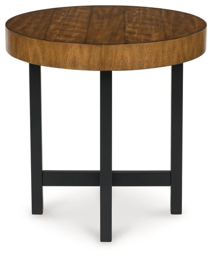 Steenlage Brown/Black Table (Set of 2) - T575-12