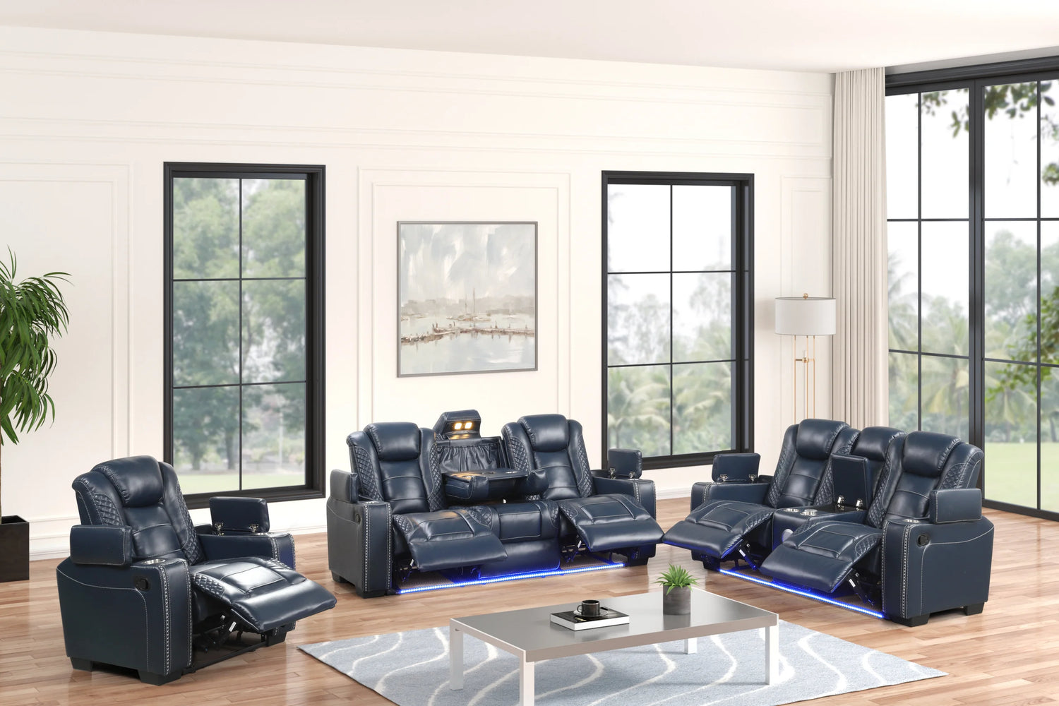STEFANO40 3PC Reclining Set - STEFANO RECLINING SET