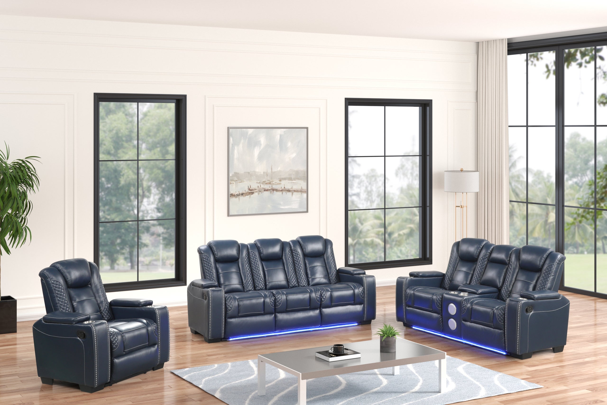 STEFANO40 3PC Reclining Set - STEFANO RECLINING SET