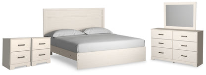 Stelsie King Panel Bed, Dresser, Mirror and Nightstand - B2588B17