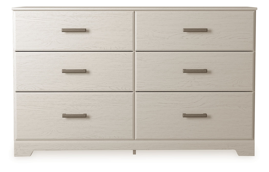 Stelsie Queen Panel Bed with Dresser and Nightstand in White from Ashley - Luna Furniture