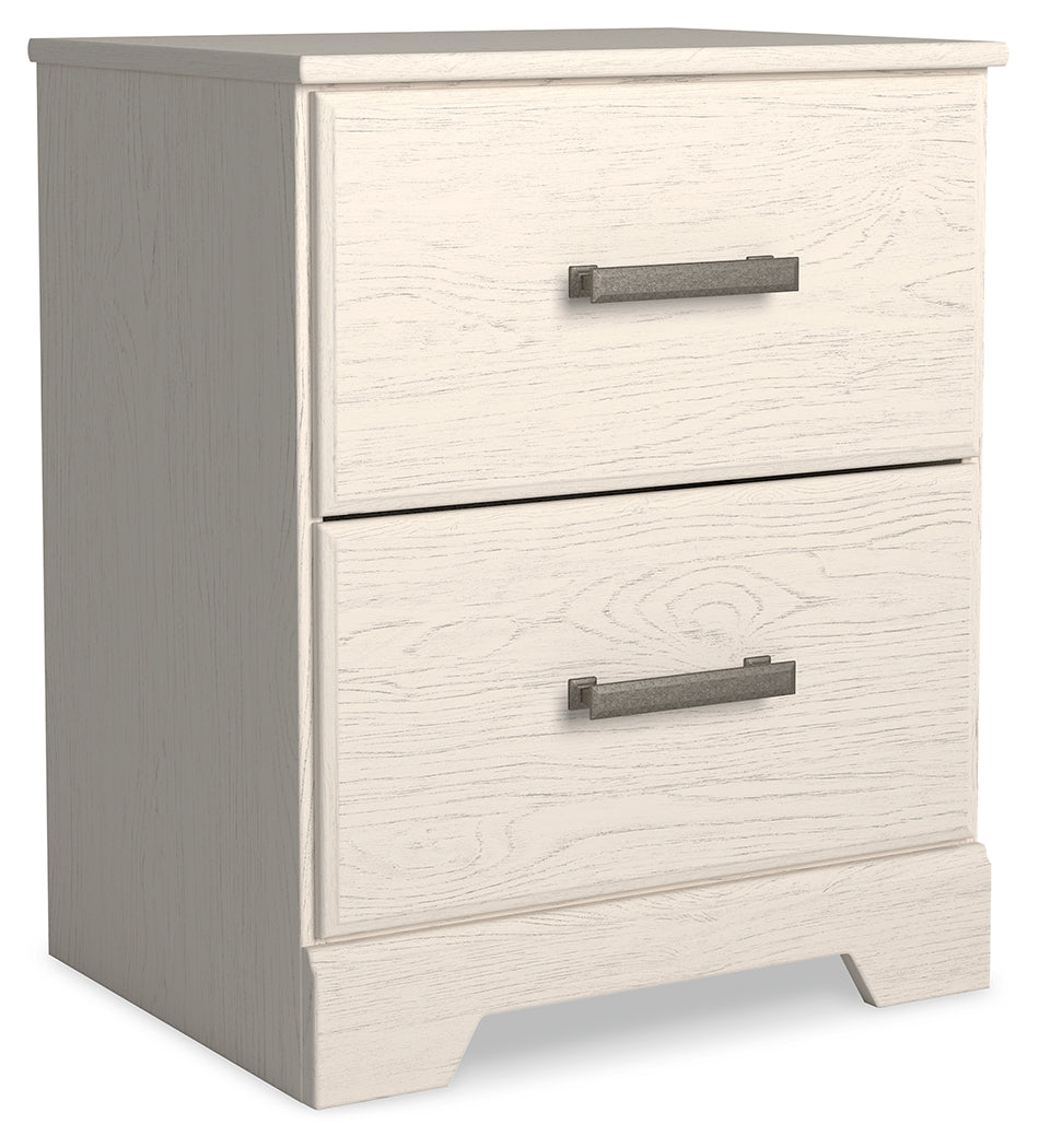Stelsie Queen Panel Bed with Dresser and Nightstand in White from Ashley - Luna Furniture