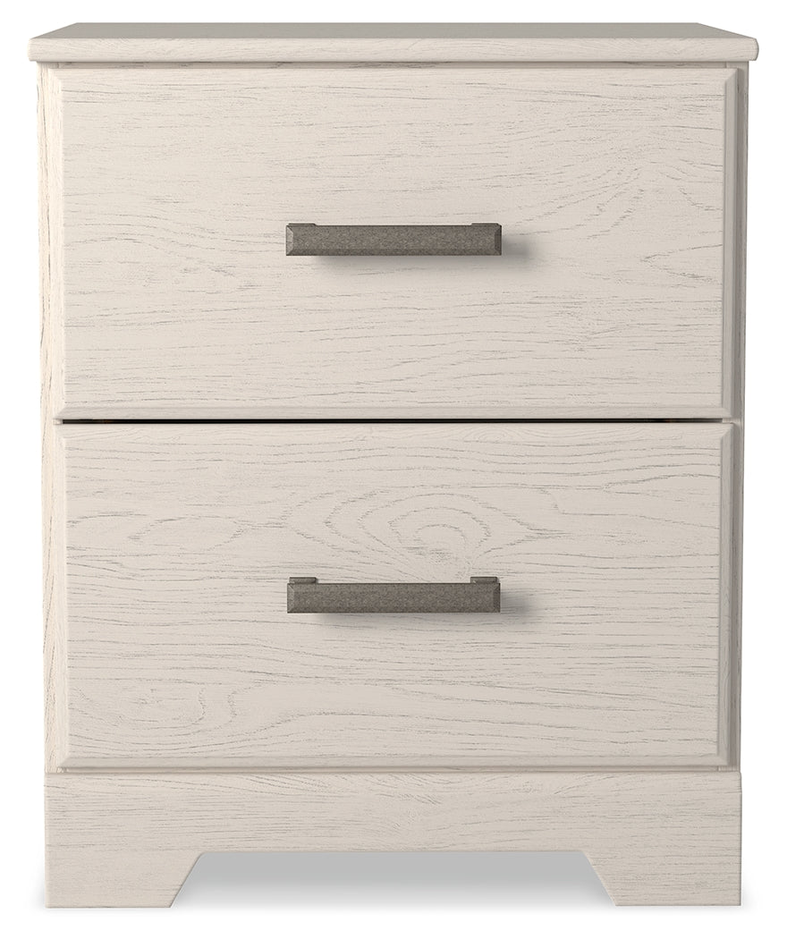 Stelsie Queen Panel Bed with Dresser and Nightstand in White from Ashley - Luna Furniture