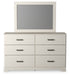 Stelsie White Dresser, Mirror, Chest and Nightstand - B2588B15