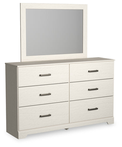 Stelsie White Dresser, Mirror, Chest and Nightstand - B2588B15