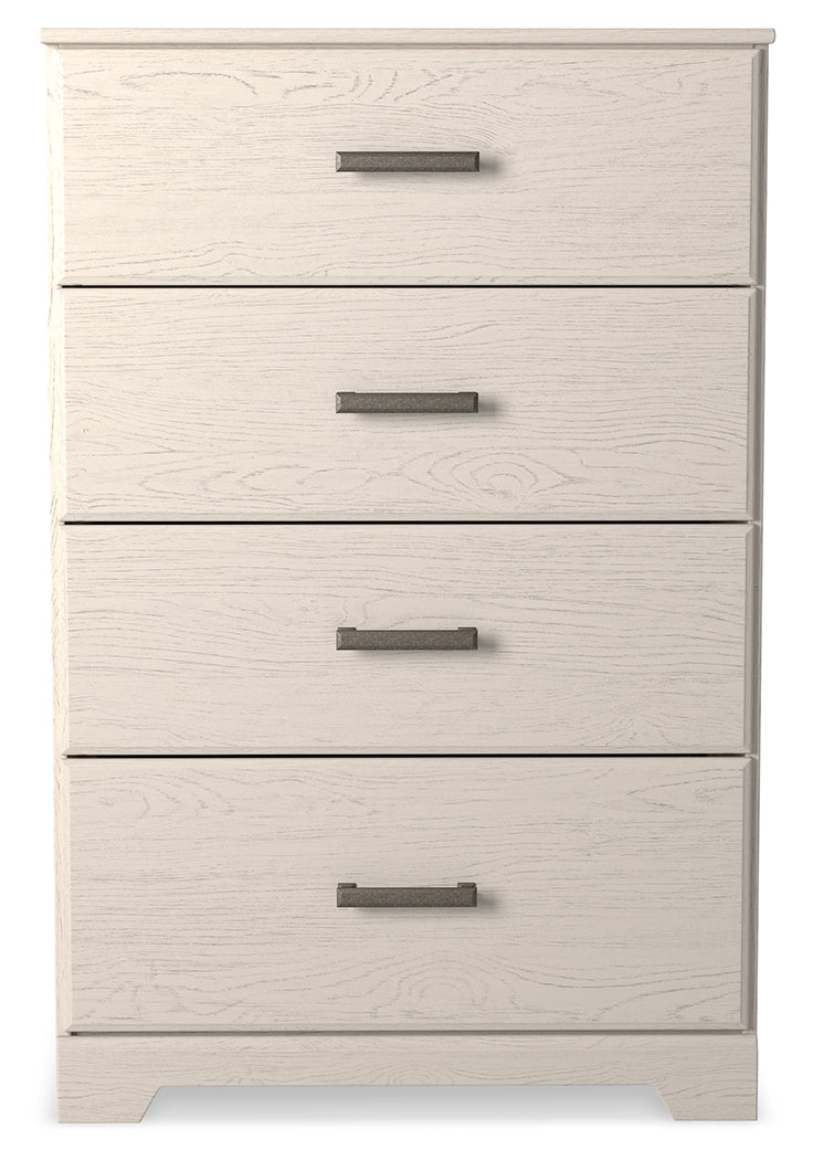 Stelsie White Dresser, Mirror, Chest and Nightstand - B2588B15