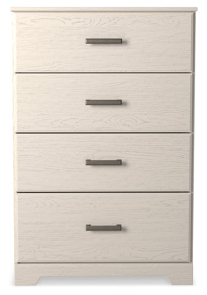 Stelsie White Dresser, Mirror, Chest and Nightstand - B2588B15