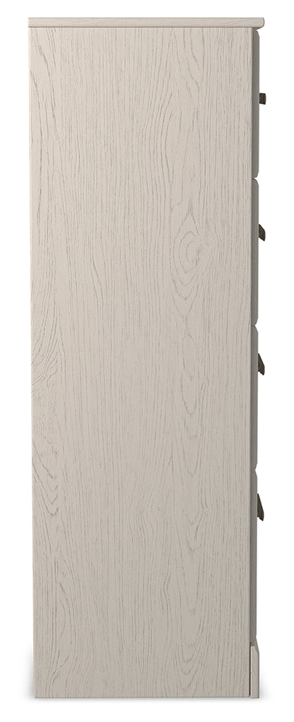 Stelsie White Dresser, Mirror, Chest and Nightstand - B2588B15