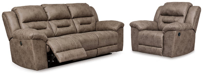 Stoneland Power Reclining Sofa and Manual Recliner - 39905U12
