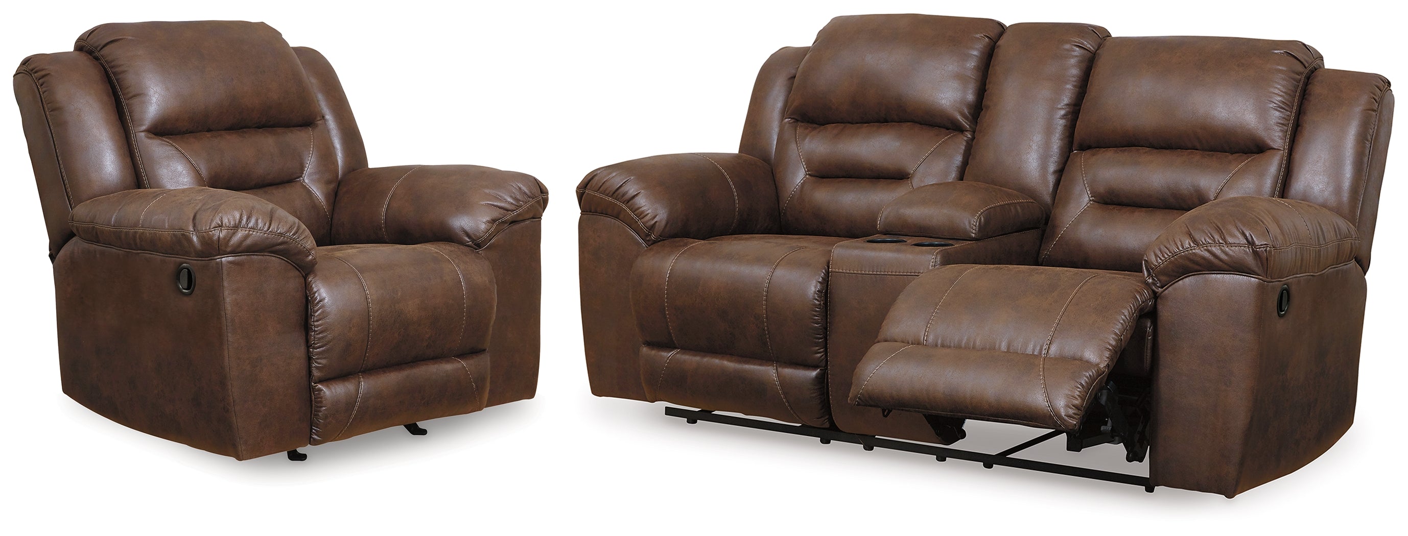 Stoneland Reclining Loveseat and Recliner - 39904U5