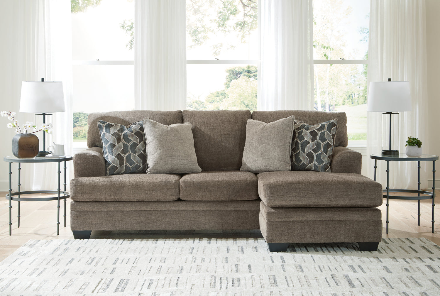 Stonemeade Nutmeg Sofa Chaise and Loveseat - 59505U9