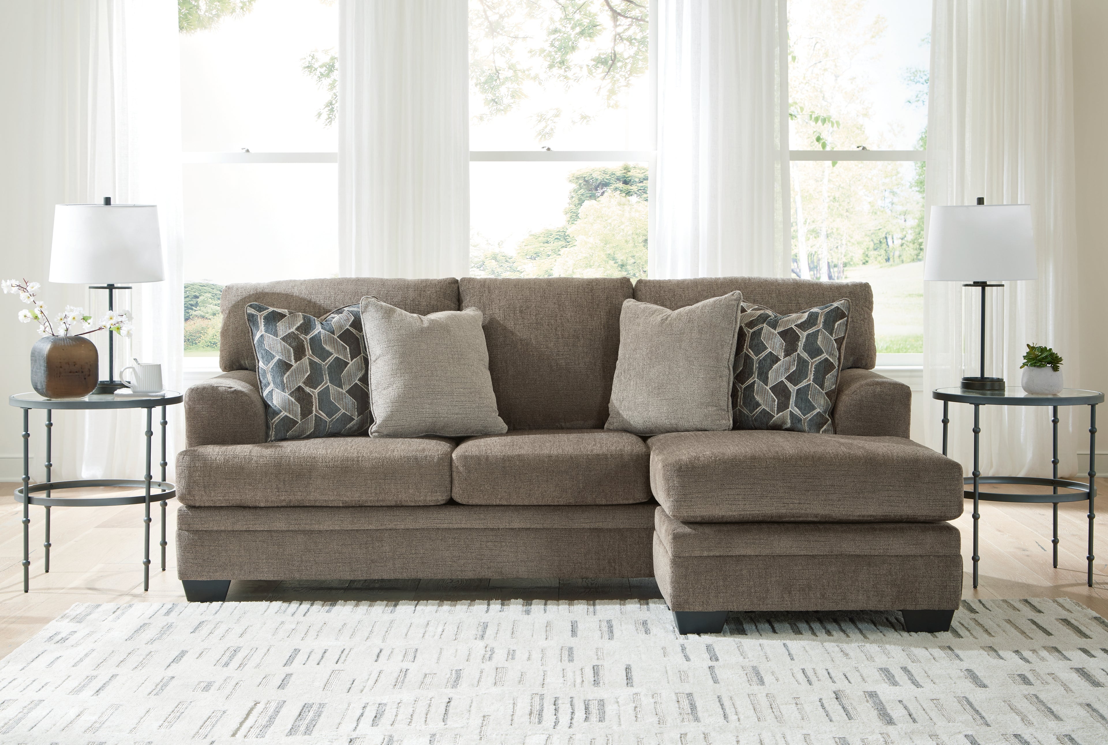 Stonemeade Nutmeg Sofa Chaise and Loveseat - 59505U9