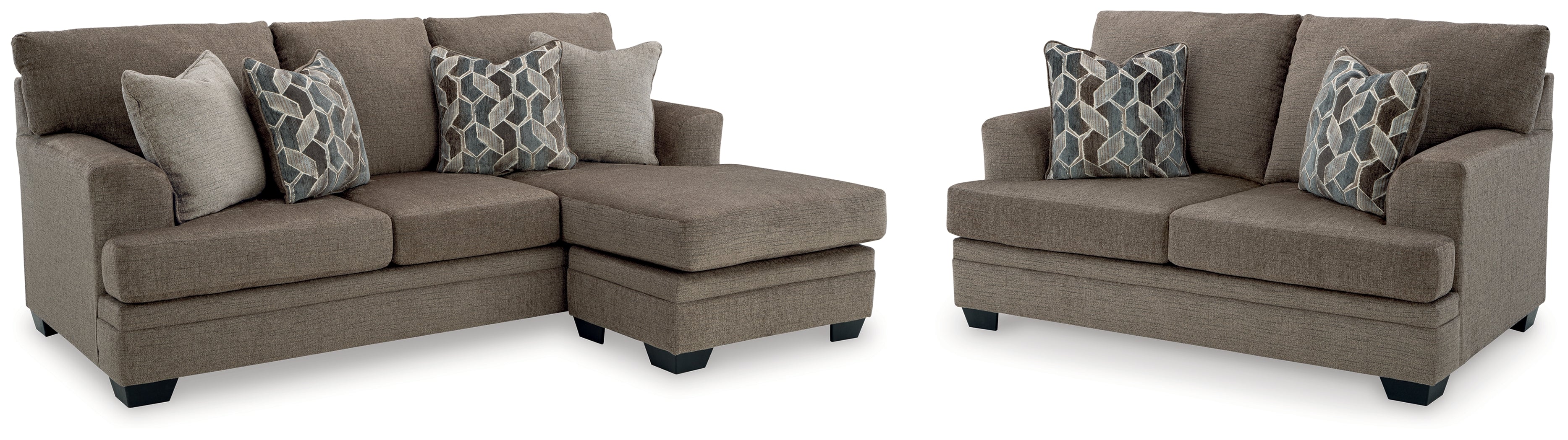 Stonemeade Nutmeg Sofa Chaise and Loveseat - 59505U9