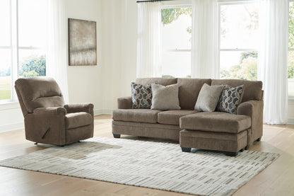 Stonemeade Nutmeg Sofa Chaise and Recliner - 59505U5