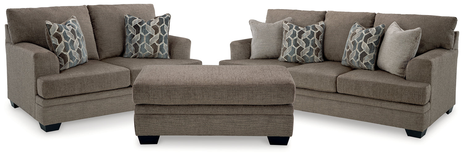Stonemeade Nutmeg Sofa, Loveseat and Ottoman - 59505U10