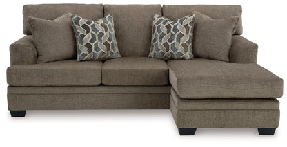 Stonemeade Sofa Chaise, Chair, and Ottoman in Nutmeg - PKG018541