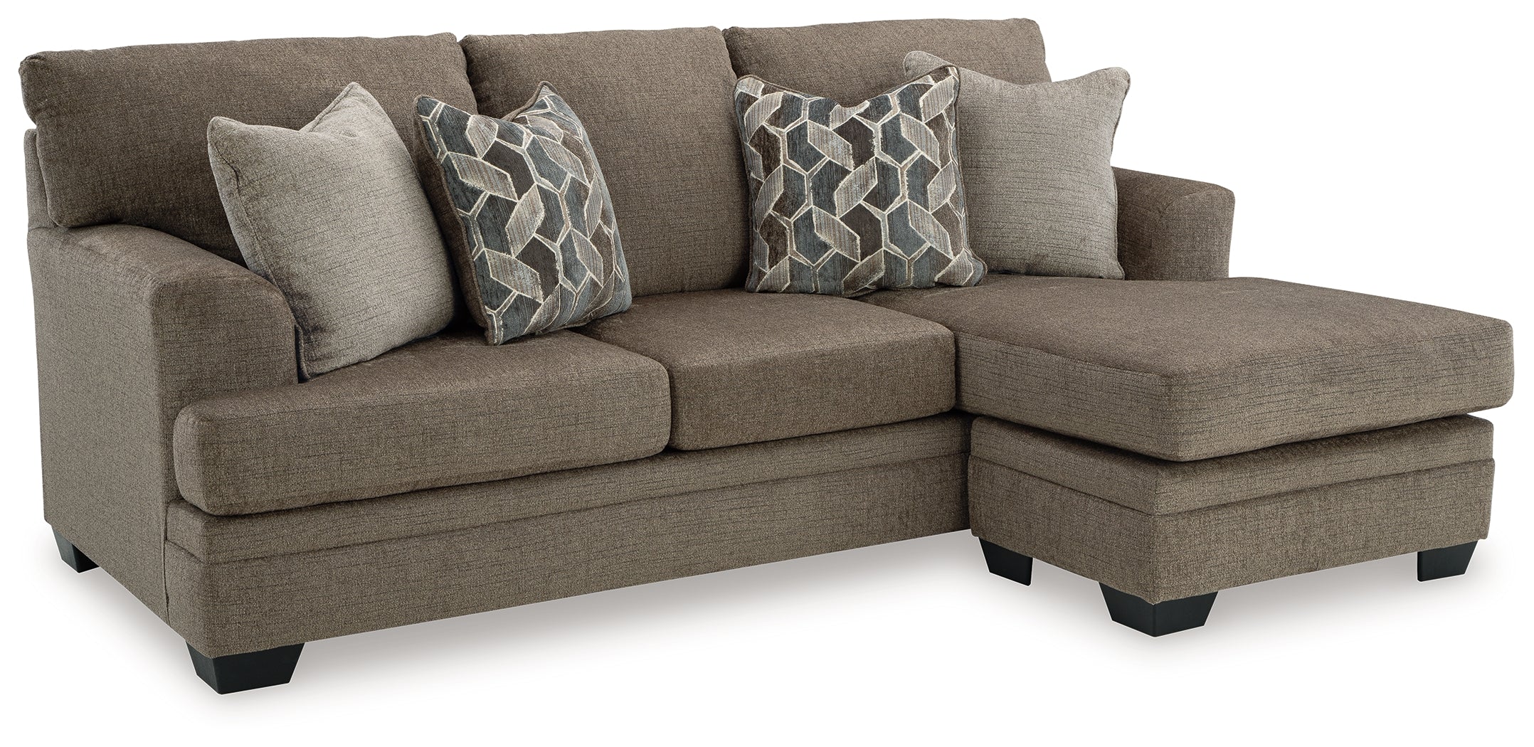 Stonemeade Sofa Chaise, Chair, and Ottoman in Nutmeg - PKG018541
