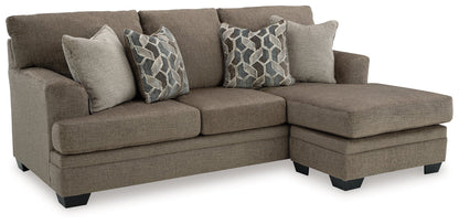 Stonemeade Sofa Chaise, Chair, and Ottoman in Nutmeg - PKG018541