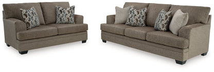 Stonemeade Sofa, Loveseat, Chair and Ottoman in Nutmeg - PKG018540