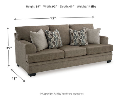 Stonemeade Sofa, Loveseat, Chair and Ottoman in Nutmeg - PKG018540