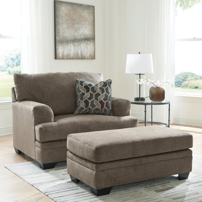 Stonemeade Sofa, Loveseat, Chair and Ottoman in Nutmeg - PKG018540