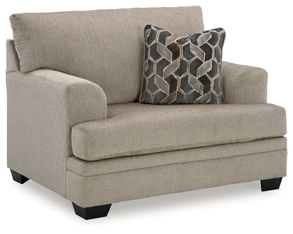 Stonemeade Sofa, Loveseat, Chair and Ottoman in Taupe - PKG018536