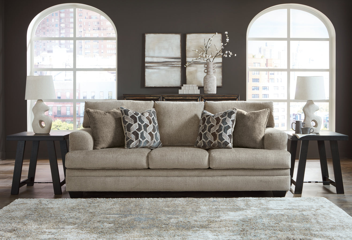 Stonemeade Taupe Sofa and Recliner - 59504U7