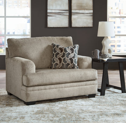 Stonemeade Taupe Sofa Chaise and Oversized Chair - 59504U6