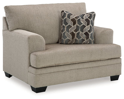 Stonemeade Taupe Sofa Chaise and Oversized Chair - 59504U6