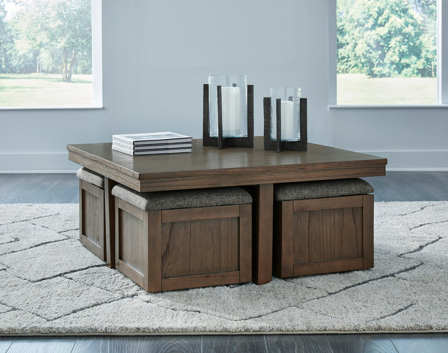 T738-20 Cocktail Table w/Stools - T738-20 Cocktail Table w/Stools