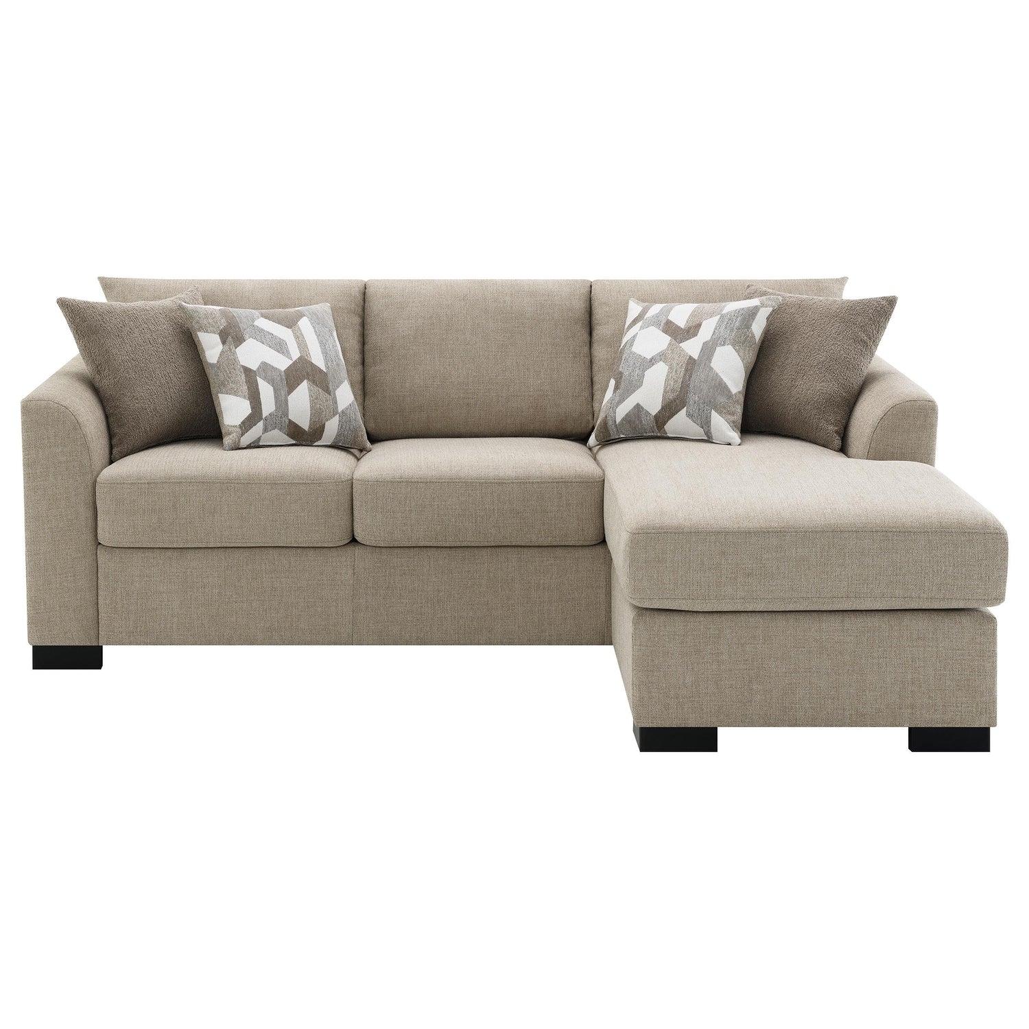 Storey Upholstered Chaise Sleeper Sofa Sectional Camel - 504778