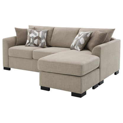 Storey Upholstered Chaise Sleeper Sofa Sectional Camel - 504778