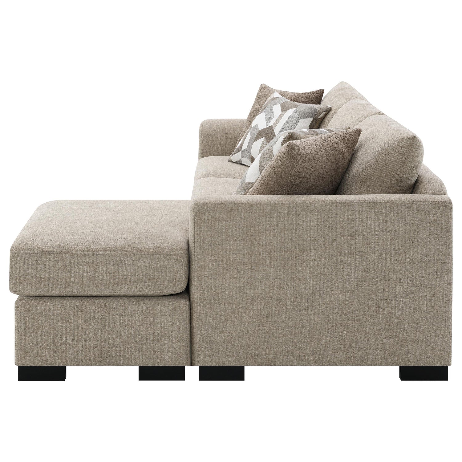 Storey Upholstered Chaise Sleeper Sofa Sectional Camel - 504778