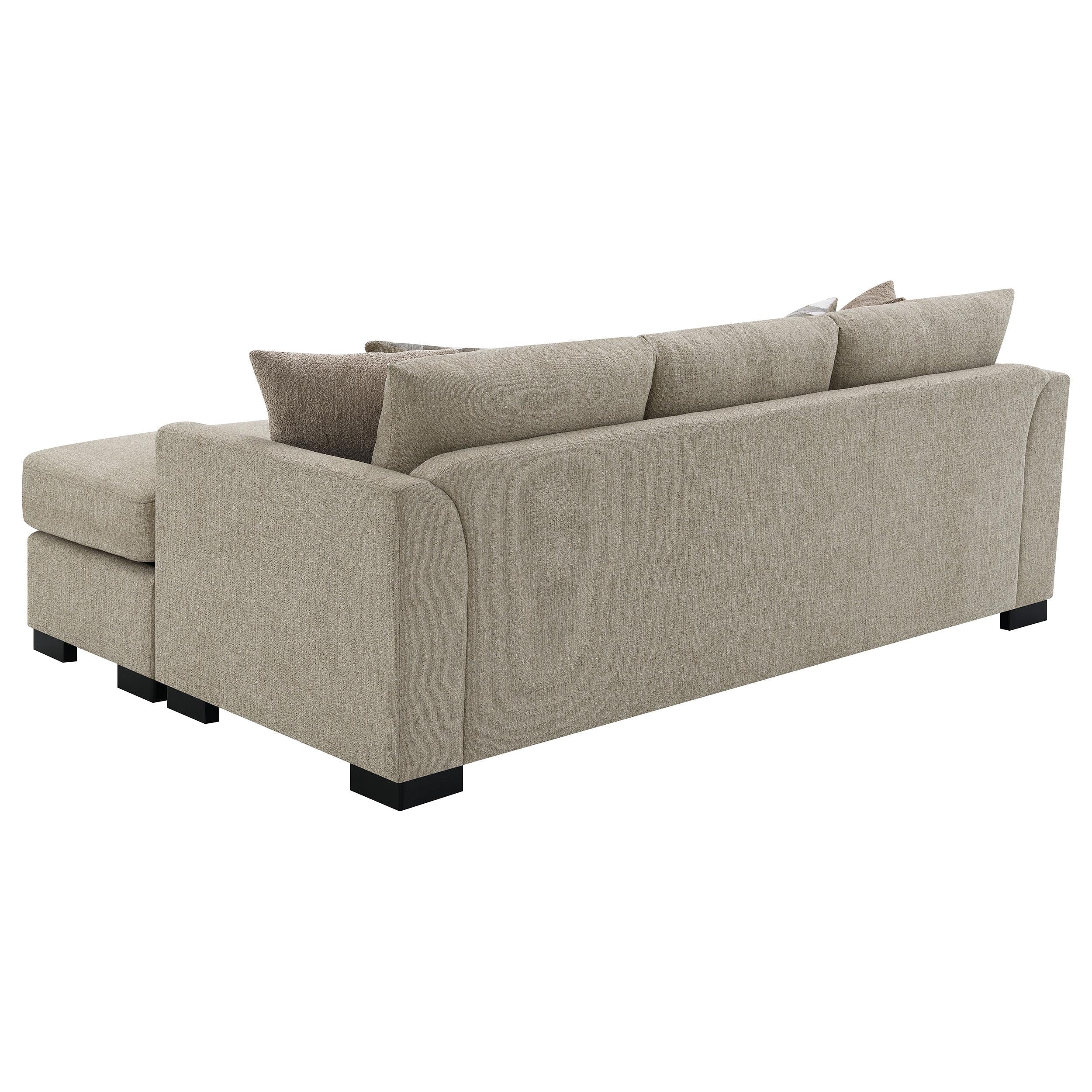Storey Upholstered Chaise Sleeper Sofa Sectional Camel - 504778