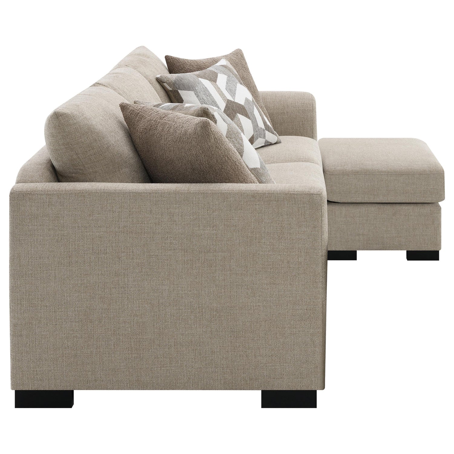Storey Upholstered Chaise Sleeper Sofa Sectional Camel - 504778