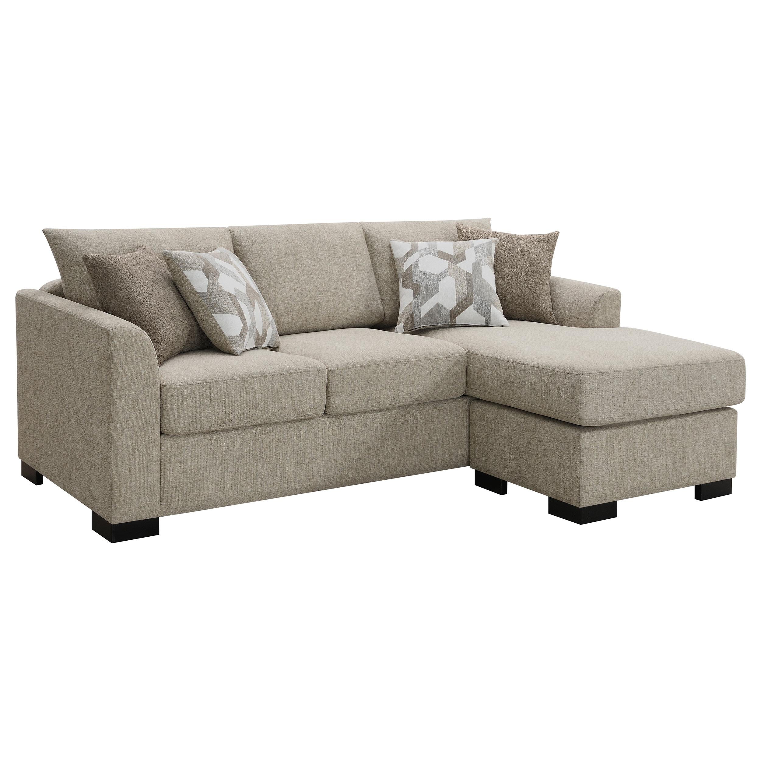 Storey Upholstered Chaise Sleeper Sofa Sectional Camel - 504778