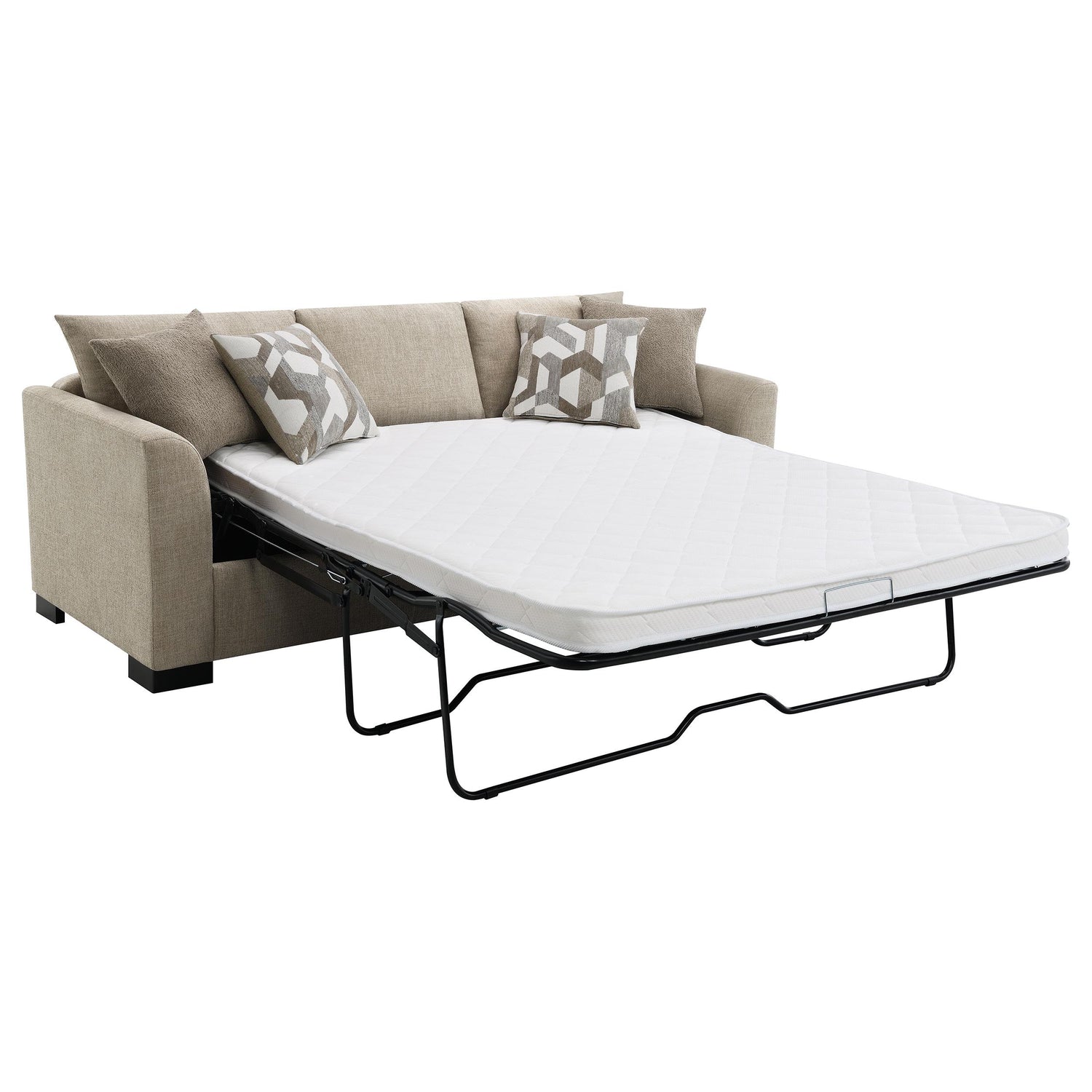 Storey Upholstered Chaise Sleeper Sofa Sectional Camel - 504778