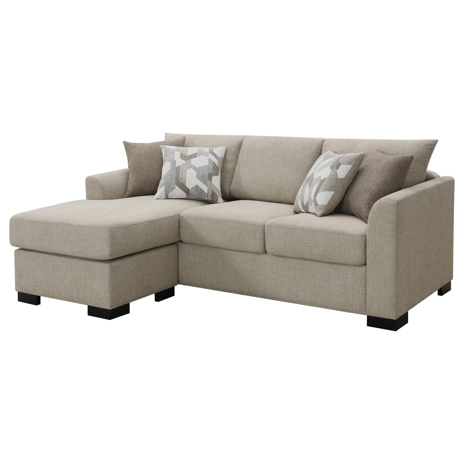 Storey Upholstered Chaise Sleeper Sofa Sectional Camel - 504778