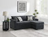 Storey Upholstered Chaise Sleeper Sofa Sectional Dark Grey - 504777