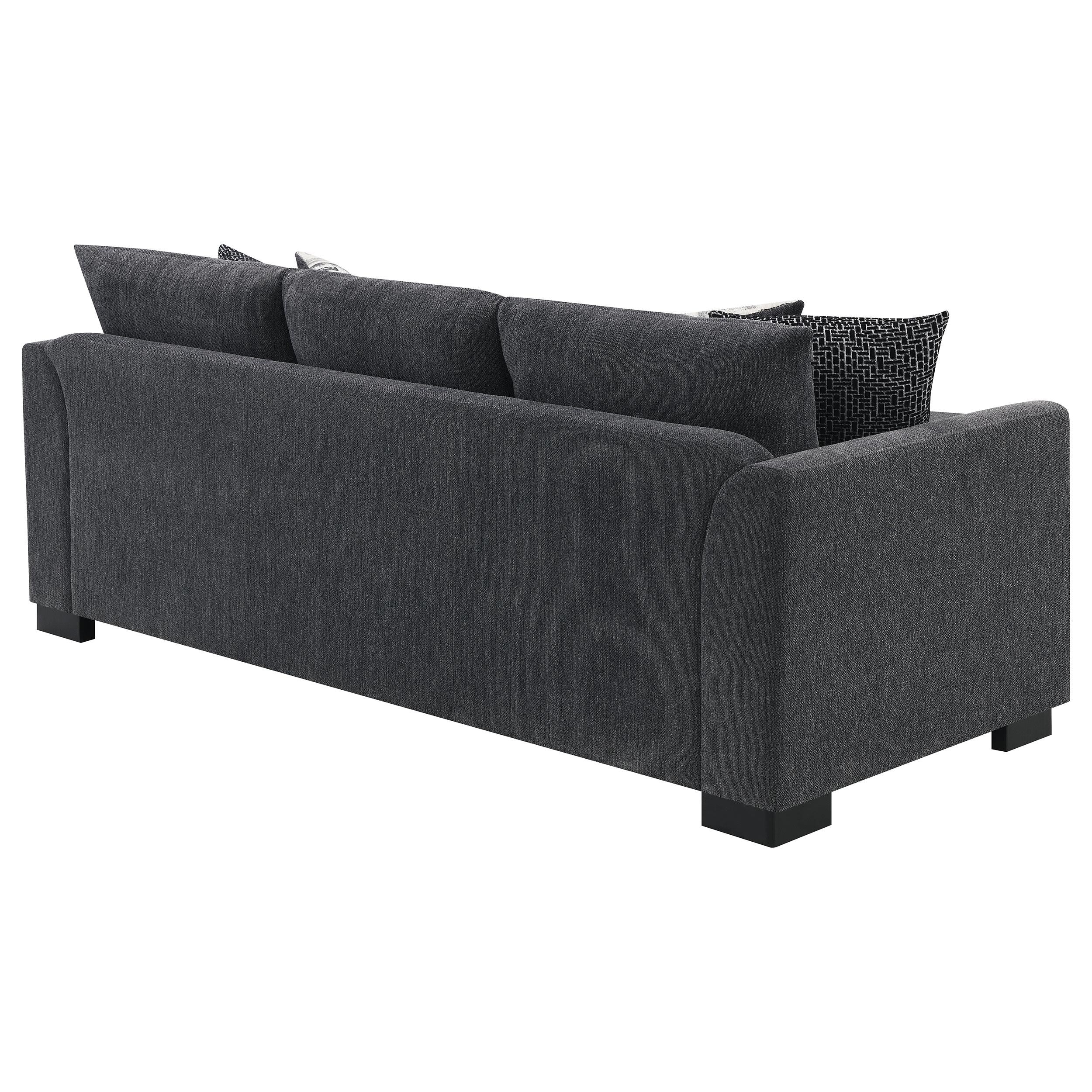 Storey Upholstered Chaise Sleeper Sofa Sectional Dark Grey - 504777